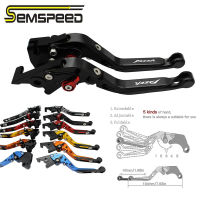 SEMSPEED 1คู่รถจักรยานยนต์CNCปรับได้แบบพับเก็บได้ยาวคลัตช์เบรกก้านสำหรับยามาฮ่าFZ1 Fazer 2006-2015 FZ6 Fazer 2004-2010