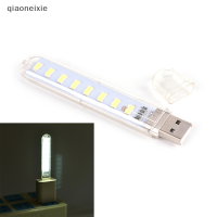 qiaoneixie Mini USB LED Lamp 8 LED camping Portable Night USB gadget Lighting สำหรับแล็ปท็อปพีซี