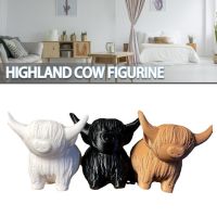 1Pc Highlands Cow Figurine Highlands Cow Ornament Decor Cow Gifts Figurine Home New 1Pc