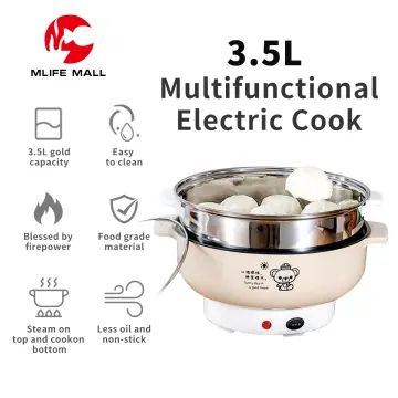 1000W Mini Hot Pot Electric Cooker 220V Electric Rice Cooker with