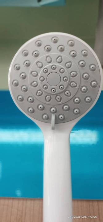 ฝักบัวอาบน้ำ-เฉพาะหัวฝักบัว-ปรับระดับน้ำได้-4-ระดับ-สีขาวขุ่น-ใช้กับเครื่องทำน้ำอุ่น-clarte-รุ่น-wh4501