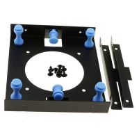 Metal Black Shock-Proof 3.5 Inch Hard Disk to 5.25 Inch DVD ROM Bay Mounting Adapter