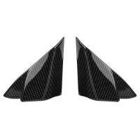 【LZ】❆卐❉  Porta da frente do carro Janela Uma Tampa Pilar Guarnição Triple-Cornered Speaker Fibra De Carbono Decoração Acessórios Toyota Camry 18-21