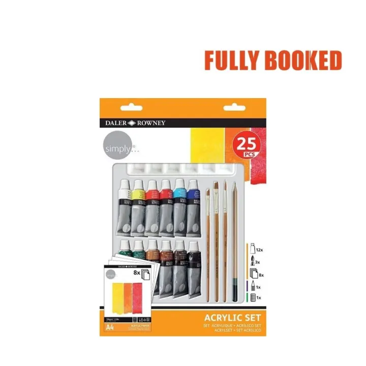 DalerRowney Simply Acrylic Paint Set 25 pieces Lazada PH