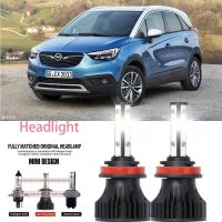 For Vauxhall GRANDLAND X (A18) 2017.06 -2023 (ไฟหน้า) LED LAI 40w ไฟหน้ารถยนต์ 6000k แสงสีขาว 2PCS