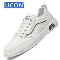 UCON รองเท้ากีฬาระบายอากาศที่สะดวกสบายแบบผูกเชือกสำหรับผู้ชาย,รองเท้ากีฬากลางแจ้งน้ำหนักเบาเข้ากับทุกชุดได้รองเท้ากีฬาลำลอง39-44