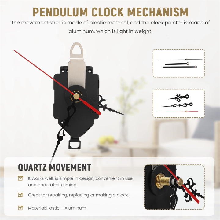 diy-quartz-pendulum-clock-movement-mechanism-with-2-pairs-of-hands-wall-quartz-clock-repair-tool-parts-replacement