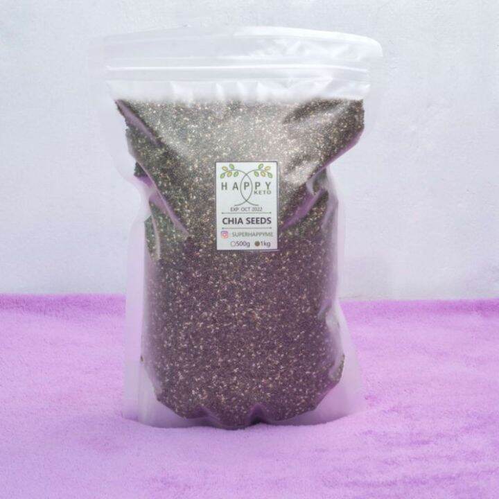 Organic Chia Seeds in 500 grams and 1 kilogram Expiry March 2023