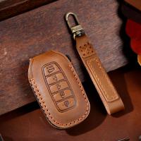 3/4/5 Bottons Leather Car Key Case Cover For Hyundai I30 Ix35 KONA Encino Solaris Azera Grandeur Ig Accent Santa Palisade CUSTO