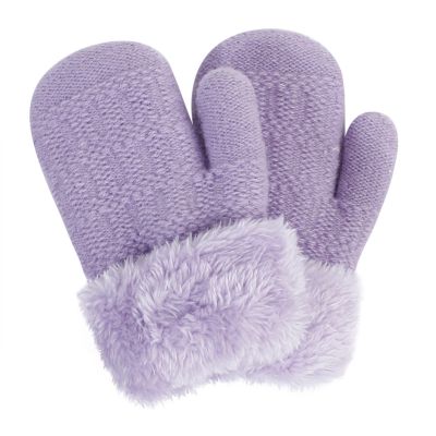 【LZ】☍✗  Inverno crianças luvas quentes dedos completos elástico malha luvas de esqui terno para 1 a 6 anos de idade crianças meninas