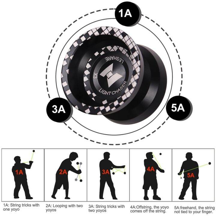 unresponsive-light-chaser-x3-competitive-yo-yo-alloy-yoyo-for-beginners-and-practise-tricks-with-glove-and-strings