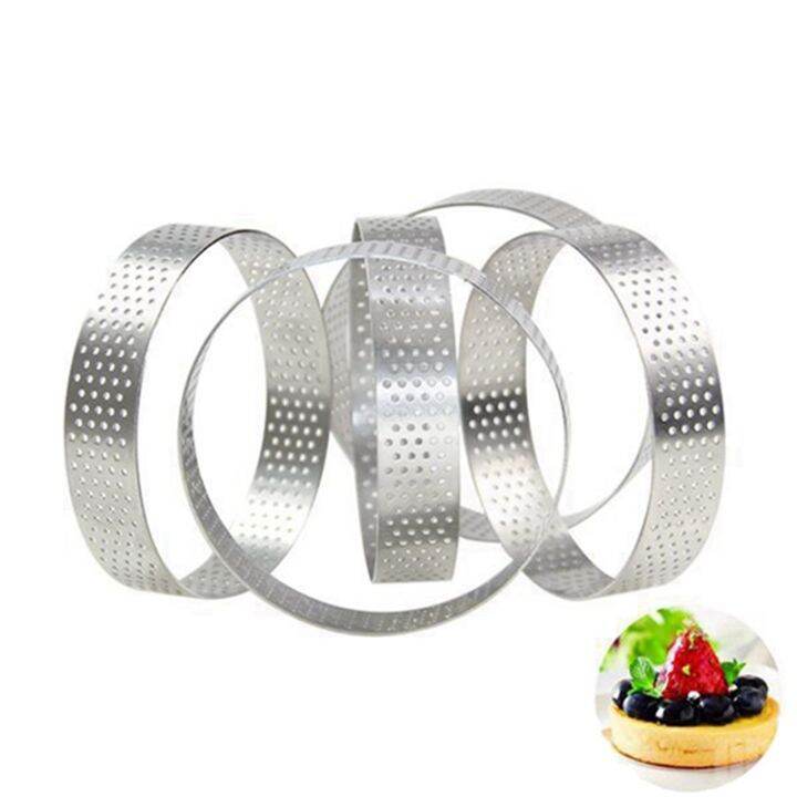 18pcs-6cm-tart-ring-stainless-steel-tartlet-mold-circle-cutter-pie-ring-heat-resistant-perforated-cake-mousse-molds