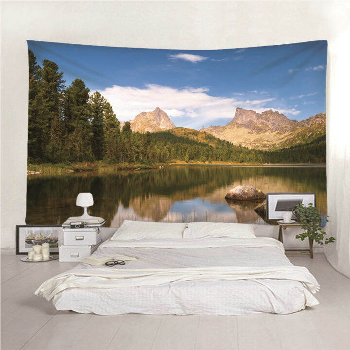 wall-hanging-tapestry-hangers-for-wall-hangings-natural-scenery-mountain-lake-forest-wall-hanging-blanket-dorm-art-decor