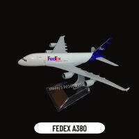 1:400โลหะเครื่องบินรุ่นจำลอง,FEDEX A380เครื่องบินขนาดจิ๋วศิลปะตกแต่ง D Iecast การบินสะสมของเล่นของขวัญ