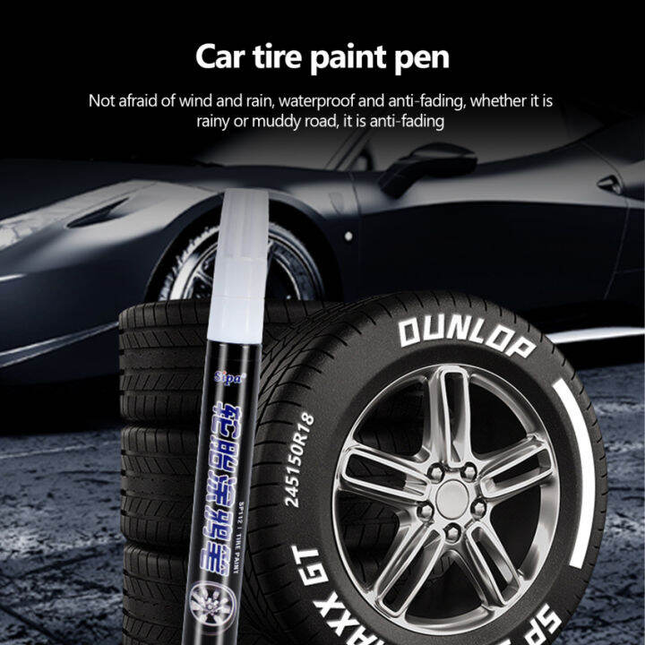 1 Piece Car Paint Pen Waterproof Car Wheel Tire Oily Painting Mark Pen