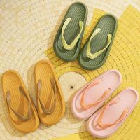 Elegant Girlหด Flip-Flops บุคลิกภาพหญิงนอกฤดูร้อนสวมใส่กันลื่นกลิ่นด้านล่างที่อ่อนนุ่มคนรักชายหาดพักผ่อน Pinches รองเท้าแตะแบบหนีบชาย