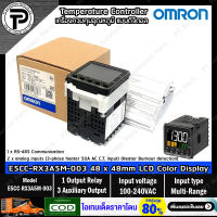 เครื่องควบคุมอุณหภูมิแบบดิจิตอล OMRON E5CC-RX3A5M-003 Digital Temperature Controller 1x Output Relay, 3x Auxiliary Output, 1x RS-485 Communication, Multi-Range, 100-240VAC, Size 48×48mm, Ver.2.1 E5CC Series