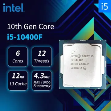 new Intel Core i5-10400 i5 10400 2.9 GHz Six-Core Twelve-Thread CPU L2=1.5M  L3=12M 65W LGA 1200 new but no fan