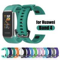 สายสีทึบเหมาะสำหรับสายรัด Huawei 4สร้อยข้อมือซิลิโคนเหมาะสำหรับสายรัด Huawei4 Band4สายรัดข้อมือสายนาฬิกาข้อมือสายรัดข้อมือ