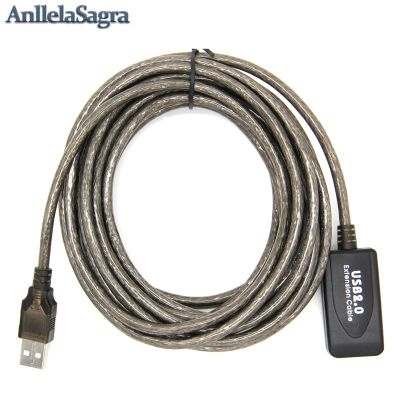 Kabel ekstensi USB 2.0 kecepatan tinggi kabel ekstensi pria ke wanita kabel ekstensi kecepatan tinggi adaptor USB untuk PC Laptop Keyboard