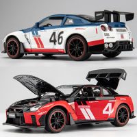 1:24เทพเจ้าแห่งสงครามนิสสัน Skyline GTR R34 R35ล้อแม็กรถสปอร์ตรุ่น D Iecasts โลหะรถแข่งรุ่นเสียงและแสงเด็กของเล่นของขวัญ