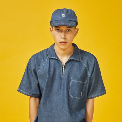 Grandfather-หมวก Denim cap