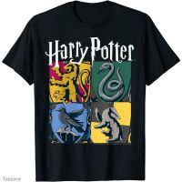 Hot sale Adult Clothes Harry Hogwarts House Box Up T-Shirt Adult Tops Mens Clothing Tops cotton T-Shirt Christmas gift