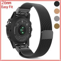 Suitable For Milanese Loop Garmin Fenix 6X / Pro Quick Fit 26Mm Stainless Steel Strap Band 5X 3 HR