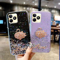 เคส Realme C51 C53 ดีไซน์ท้องฟ้าเต็มไปด้วยดวงดาวพร้อมการตกแต่งแฟชั่นที่สวยงามปลอกซิลิโคนอ่อนนุ่มRealme C51 C53 ฝาครอบโทรศัพท์