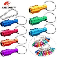 【cw】 6/10/14/21pcs Shank Screwdriver Bits Holder Aluminum Alloy Extension Bar Screw Release Keychain ！