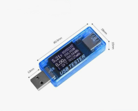 USB Tester อุปกรณ์ตรวจเช็คค่าพารามิเตอร์ต่างๆของพอร์ต USB หรือสายชาร์จ แสดงค่า V, A, W, Wh, mAh, อุณหภูมิ, การจับเวลา