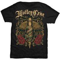 Motley Crue Winged Dagger Rock Metal Tee T-Shirt Mens Unisex