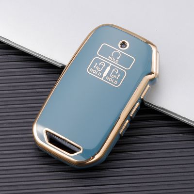 dfthrghd Faashion Plating TPU Car Key Case for Kia K5 K3 K4 Sportage Carnival Sedona 7 Buttons Key Cover Interior Accessories