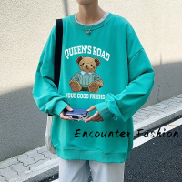 Encounter Fashion เสื้อสเวตเตอร์  เสื้อกันหนาวมีฮู้ด เสื้อกันหนาว เสื้อแขนยาวชาย เสื้อกันหนาว การออกแบบที่เป็นเอกลักษณ์ หรูหรา ดูดซับเหงื่อ ปัจจุบัน C90ALYE 41Z231010