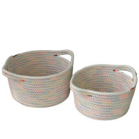 Storage baskets Woven Basket Table Organizer stationery organizer For Cosmetics For Small Things Decorative Storage Boxes Sturdy