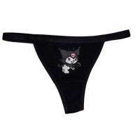 【CW】 Kawaii Kuromi 1 Pcs/set Hot Embroidered Printed Thong T-Shaped Panties