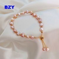 BZY สร้อยข้อมือไข่มุกตามธรรมชาติสไตล์บาโรกใหม่เซ็กซี่สำหรับผู้หญิงสร้อยข้อมือผู้หญิงแฟชั่นสร้อยคอ Chaoren เครื่องประดับเกาหลีใต้