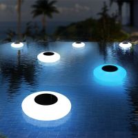 Solar Floating Pool Light Garden Solar Lighting Waterproof Pond Colorful LED Multi Modes Inflatable Floating Swimming Pool Light