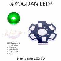 High Power, หลอด LED 3W Green LED ลูกปัดสีเขียว ให้ความสว่างสูง ความร้อนต่ำ อายุการใช้งานยาวนาน สินค้าพร้อมส่งในไทย 1แพ็ค / 50LED