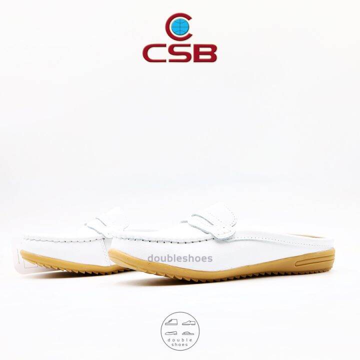 รองเท้าคัทชูเปิดส้น-รองเท้าเปิดส้นเพื่อสุขภาพ-csb-รุ่น-xx92-416-สีขาว-ไซส์-36-41