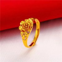 จุดประเทศไทย ส่งเร็ว！ แหวนทอง 1บาท ตัดลายยิงทรายชุบทอง24K สินค้าพร้อมส่ง แหวนทองแท้ แหวนนำโชคลา แหวนทองแท้ 100% 9999 แหวนทองเปิดแหวน แหวนทองไม่ลอก แหวนทองครึสลึงแท้ ทอง ทอง แหวนทองไม่ลอก แหวนทองไม่ลอก24k แหวนทองไม่ลอกไม่ดำ เเหวนทองเเท้