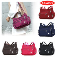 【CW】Women Shoulder Messenger Bag Nylon Oxford Lightweight Waterproof Zipper Handbags Package Large Capacity Travel Crossbody Bag