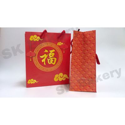 ถุงกระดาษตรุษจีน 16x19x8.5ซม.(1แพ็ค/20ใบ)(26111)