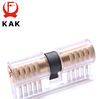 KAK Cutaway Transparent Copper Locks Training Skill Professional Visible Practice Padlocks Lock Pick Locksmith Supplies