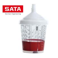 ○♧▲ Suitable for SATA Spray Gun Paint Mixing Cup Quick Cup Spray Gun Tank 300ML/600ML/900ML/ Disposable Paint Cup