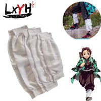 [LXYH- COSER KING] Demon Slayer Kimetsu No Yaiba ชุดคอสเพลย์ ขา ผ้าพันแผล ชุดขา ผ้าพันแผลขา Kamado Tanjirou Zenitsu Giyuu Shinobu Rengoku Kyoujurou Iguro Obanai Cosplay Legging