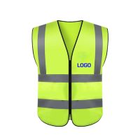 High Reflective Vest Multi pocket Reflective Clothing Construction Sanitation Garden Building Night Traffic Printing LOGO