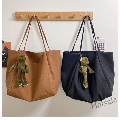 【hot sale】▨✣ C16 Women Hand Bag Casual Canvas Bag Shoulder Large Capacity Bag Simple Tote Bag