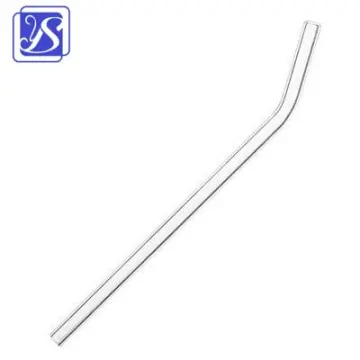 1Pcs Pyrex Glass Straw Colored Straw High Borosilicate Glass Straw, Clear