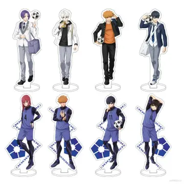 15CM Japan Anime BLUE LOCK Acrylic Standing Isagi Yoichi Chigiri Hyoma  Figures Desktop Stand Model For